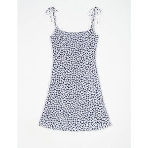 Petite Studio Blue and White Floral Mini Dress